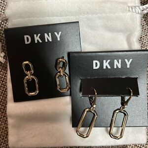 2 PAIRS OF DKNY EARRING